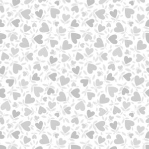 Playtime Flannel Hearts Grey MASF10693-K