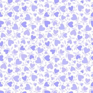 Playtime Flannel Hearts Purple MASF10693-V