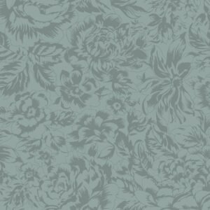 La Fleur Tonal Floral Blue Flannel