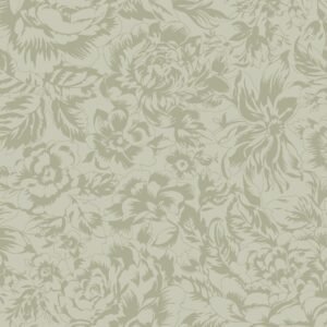 La Fleur Tonal Floral Green Flannel