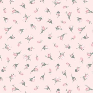 La Fleur Buds Pink Flannel