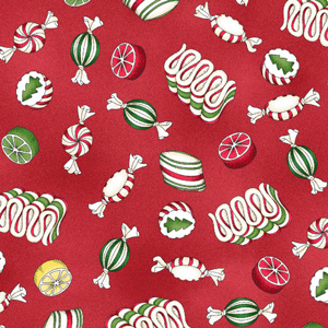 FQ Single - Christmas Joys Candy Red Flannel MASF9005-R