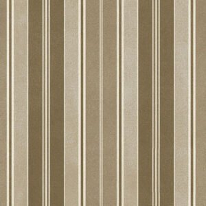 Woolies Awning Stripe Taupe Flannel - 31" Remnant