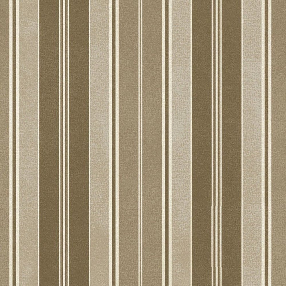 Woolies Awning Stripe Taupe Flannel - 31" Remnant