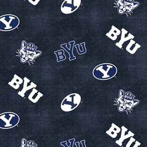 BYU Logo Toss Licensed Flannel