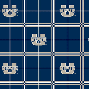 USU Utah State University Plaid Flannel