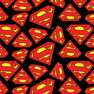 Superman Logo Toss Flannel - 9" Remnant