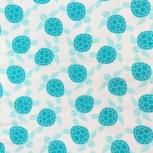 FQ Single - LFB Sea Turtles Flannel