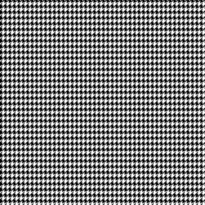 FQ Single - Comfy Houndstooth Black Flannel