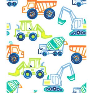 Dump Dig Rumble Mighty Machines White Flannel 3WI24698-WHT