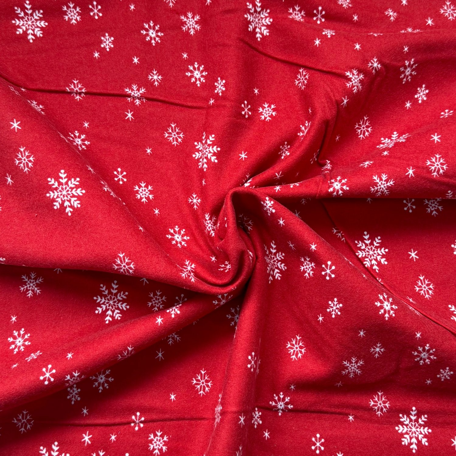 Northern Lights Let it Snow Red Flannel F15004