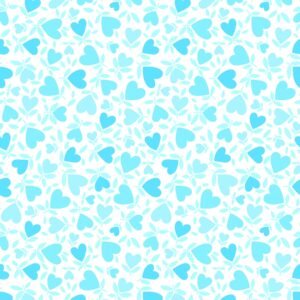 Playtime Flannel Hearts Aqua MASF10693-Q