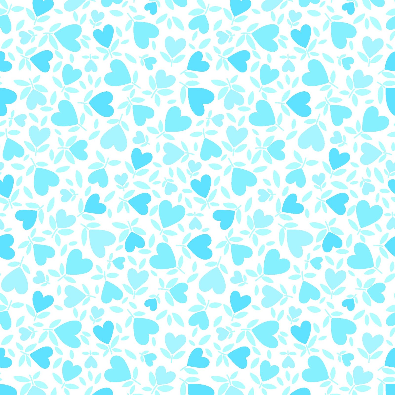 Playtime Flannel Hearts Aqua MASF10693-Q