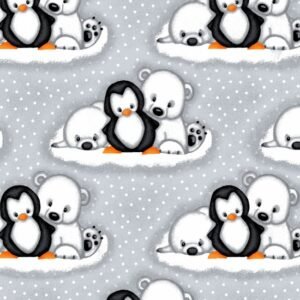 Comfy Penguin Seal Polar Bear Gray - 8" Remnant