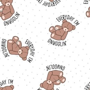 Everyday I'm Snugglin Flannel - 18" Remnant